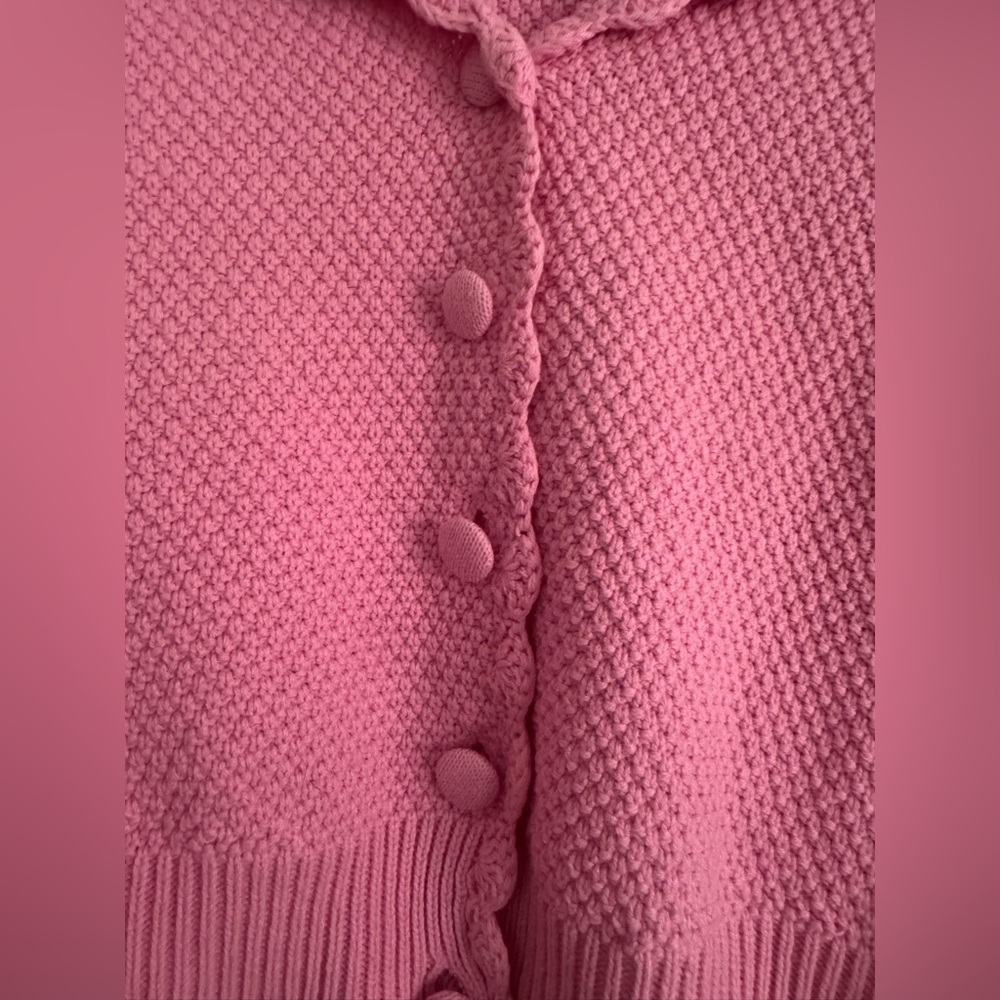 English Factory Scalloped Short Sleeve Sweater - L - Picture 5 of 7